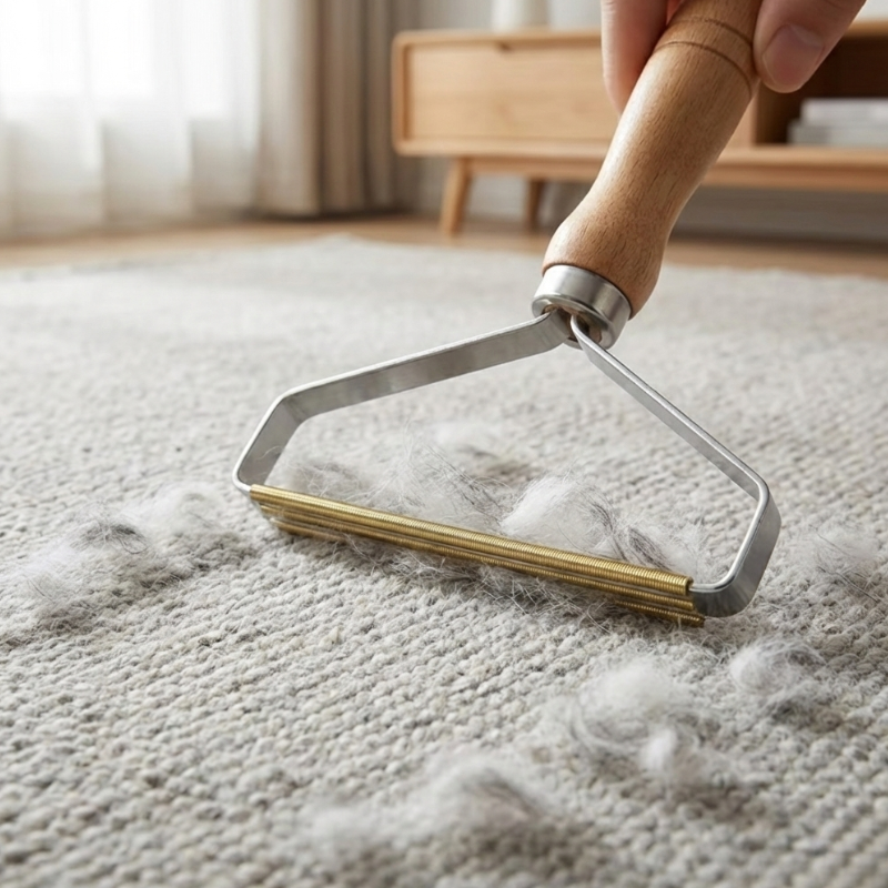 Racleur Anti-Poils – Brosse pour Poils sur Canapés, Tapis & Tissus