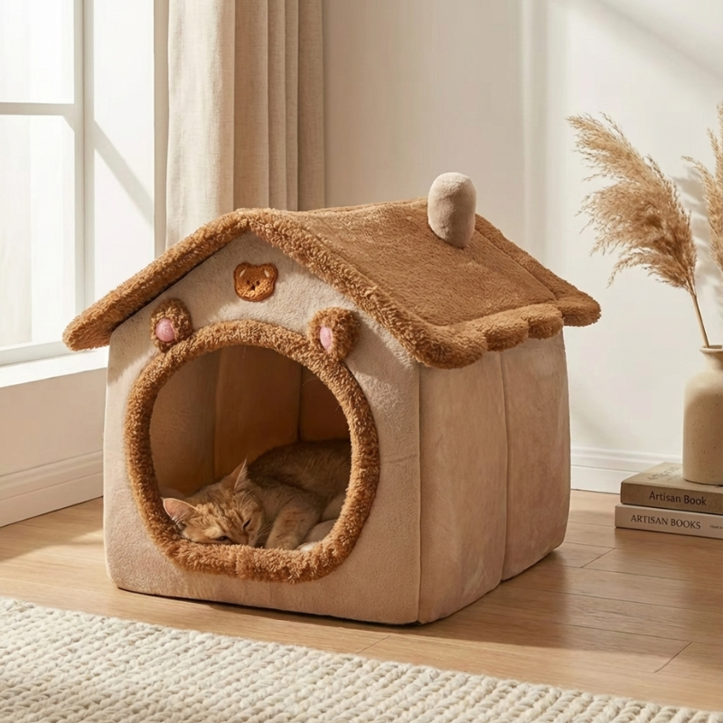 Katzenkorb / Katzenhaus – Waschbares & Komfortables Kuschelbett