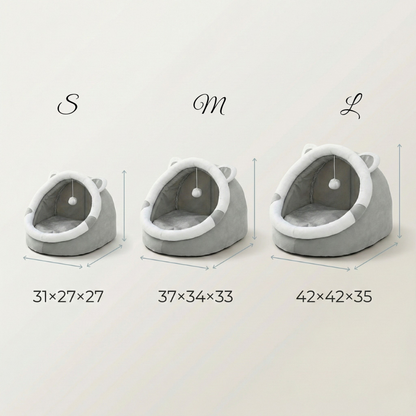 Caverne Chaude pour Chat – Nid Douillet & Confort