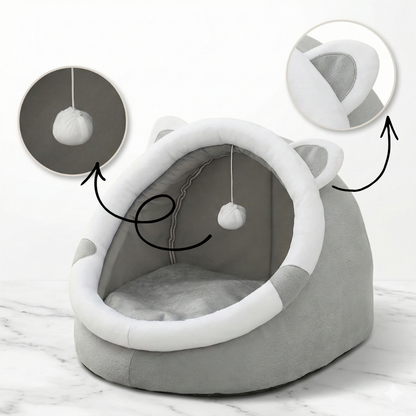 Caverne Chaude pour Chat – Nid Douillet & Confort