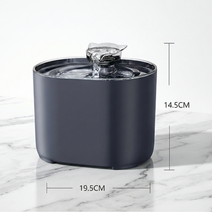 Fontaine à eau chat 2,2 L FellCare noire – réservoir grande capacité