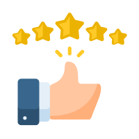 Icône avis clients vérifiés pour produits chiens et chats