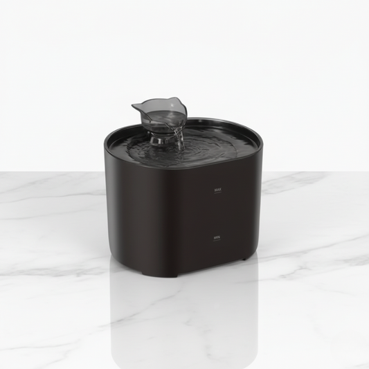Fontaine à eau pour chat 2,2 L couleur noire – modèle USB avec filtre FellCare